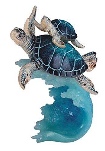 Tortue de mer avec bébé figurine cadeau idéal pour passionnés d'océan - 2