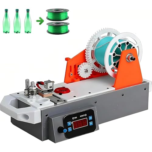 WYWY Máquina Extrusora de Filamento 3D de Escritorio | Recicla Botellas Pet con Control Digital de Temperatura. para DIY, Hogar, Pequeños Negocios y Estudios.