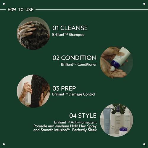 Aveda Brilliant Damage Control | Detangling Spray | Heat Protection Spray | Reduces Damage and Breakage, 8.5 Fl Oz