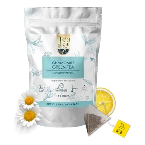 Tea Leaf & Co. Chamomile Green Tea Bags Cover