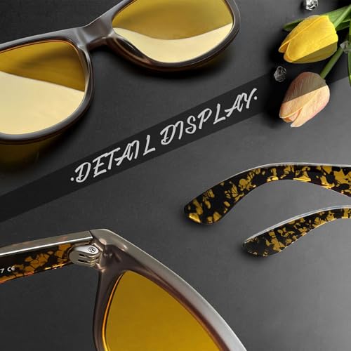 Image of Joopin Square Sunglasses Polarized UV400 Designer Sun Glasses Men Women