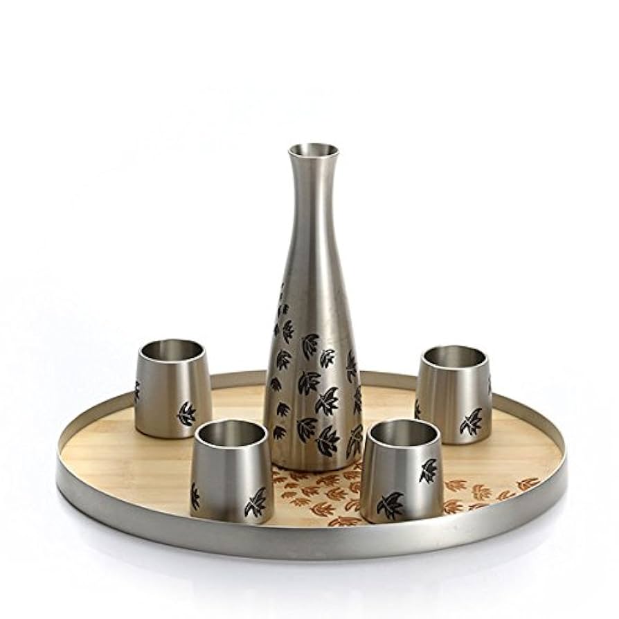 食器  SELANGOR Shuraku Sake Set Royal Selangor Hand Finished Shuraku Collection Pewter Sake