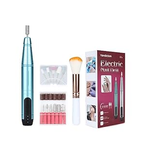 Nail Grinding Machine Cordless Electric Nail Drill,Rechargeable Nail Drill,Portable Nail Drill Machine Kit for Manicure Pedicure for DIY Home or Salon Mani-Pedis