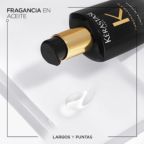 kerastase chronologiste huile de parfum hair oil for dry scalp and dry damaged hair - nourishes and adds shine with hyaluronic acid amp vitamin e