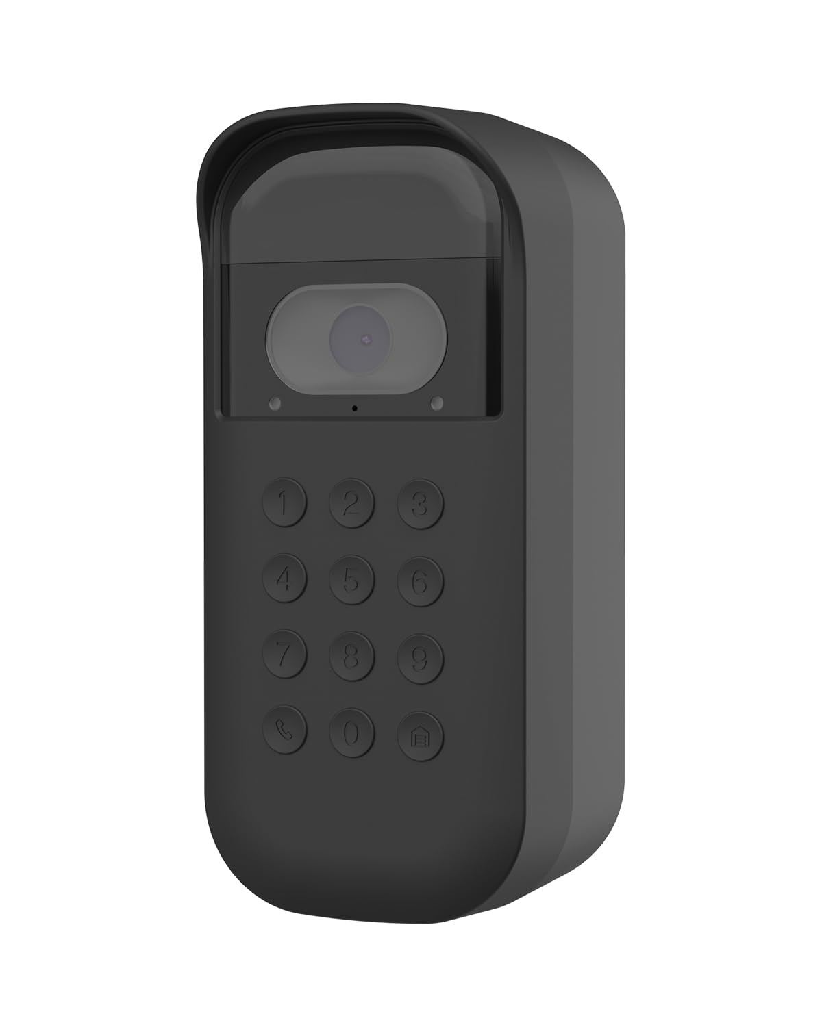 Holicfun Silicone Cover for myQ Smart Garage Door Video Keypad - Only Compatible with Left-Angle 20° Mounting Bracket Installation - Black