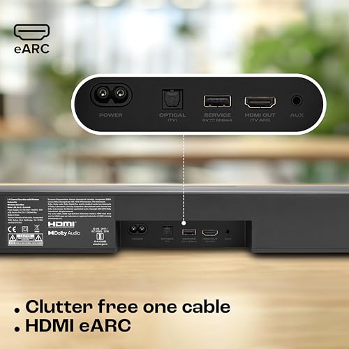 Image of JBL Bar 2.1 Essential (440W) Soundbar with Dolby Digital & Powerful Bass, Wireless Subwoofer, HDMI ARC, Bluetooth Streaming, Optical Input