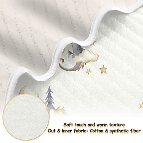 Image of Dragon Baby Cotton Swaddle Blanket - Lightweight Soft Receiving Blanket for Infants, Crib, Stroller, Nursery - Fairytale, 30x40 in