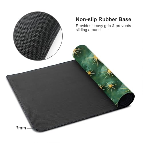 Tapis de souris de jeu grand format avec base en caoutchouc stable - 4