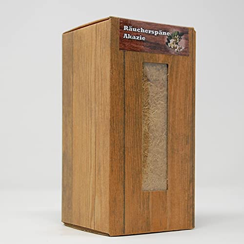 Landree Räucherspäne, Akazie - 1,5L-Box, feine Körnung, Qualitätsgeprüft direkt vom Hersteller aus Schleswig-Holstein