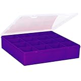 Handwerk, Heimwerk und andere Kleinteile • Farbe: lila/transparent • Langlebiger Polypropylen vom Hersteller BASF aus Deutschland • Sauberer Kunststoff ohne Schadstoffe, ohne Ölgeruch • Lebensmittelecht • Hergestellt in England • Produktmaße (LxBxH): 29 x 30 x 6 cm • Gewicht: 660 g