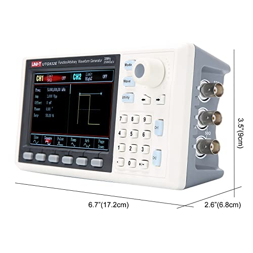 UNI T UTG932E 30MHz Function Generator Arbitrary Waveform Signal Generator Dual-Channel 200MSa/s 14 Bits Frequency Meter