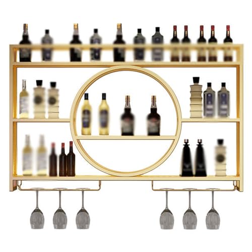 Soporte metálico para botellas de vino de 3 niveles, 100 cm miniatura 1