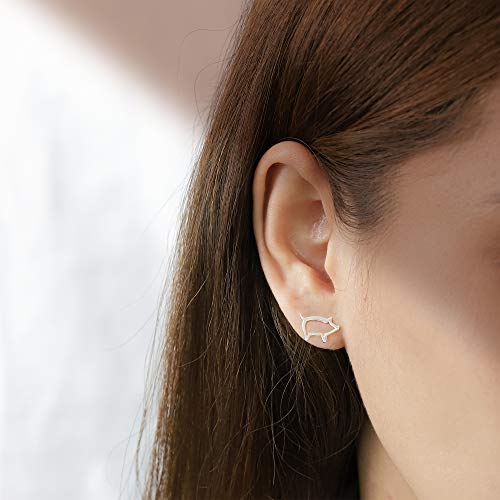 Boma Jewelry Sterling Silver Pig Stud Earrings2