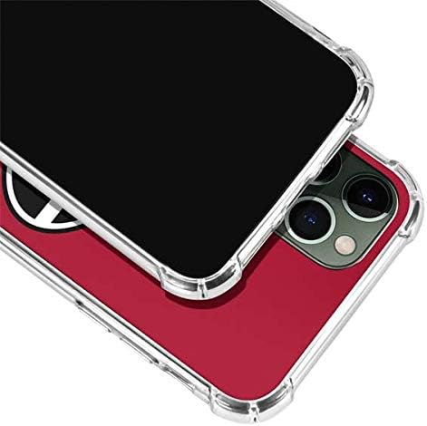 Skinit Clear Phone Case Compatible with iPhone 12 Pro Max - Officially Licensed University of Georgia Logo Red Design