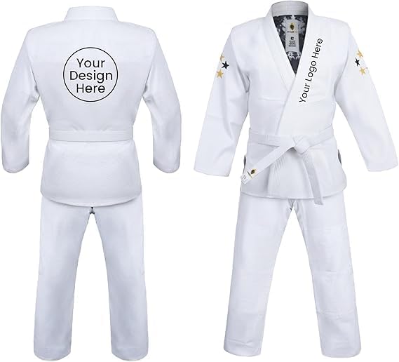 Custom Logo BJJ Gi Men Brazilian Jiu Jitsu Gi IBJJF Approved & Lightweight Preshrunk Fabric Kimono Jiu Jitsu Gi Womens