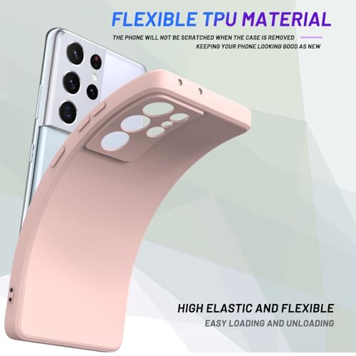 Image of for Samsung Galaxy S21 Ultra Case Pink, Scratch Resistant with Soft Touch, Slim Thin Phone Cover for Samsung Galaxy S21 Ultra