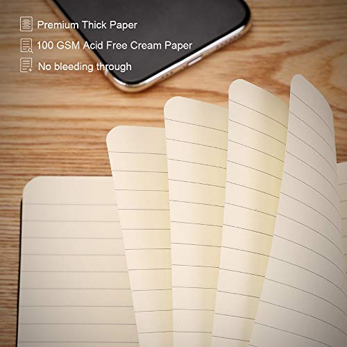 Pocket Notebook Journal Notepad (2-Pack),Small Hardcover Mini Lined/Ruled Journal, 3.5x5.5 inch, Total 312 Numbered Pages