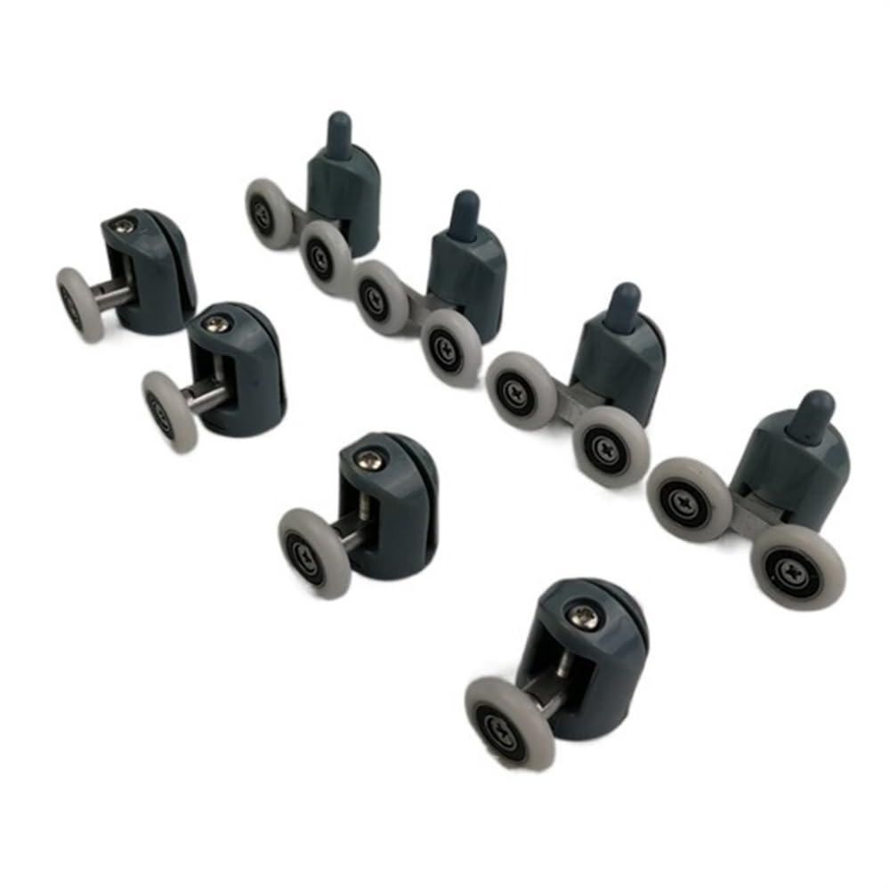 Lkfjnhepf 4Pcs Lower4pcs Upper Shower Door Rollers 4Pcs-8Pcs/Set Shower Door Enclosures Rollers Runners Wheels Pulleys Upper Part Or Lower .Diameter20mm/22Mm/23Mm/25Mm/27Mm(,27Mm)