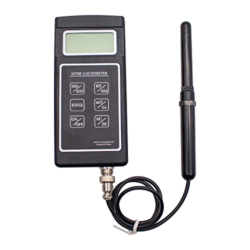 Image of SJ700 High-Precision Tesla Gauss Meter, 0.01mT Resolution Magnetic Field Tester with 9V Power Supply - Professional Flux Density Measurement Tool