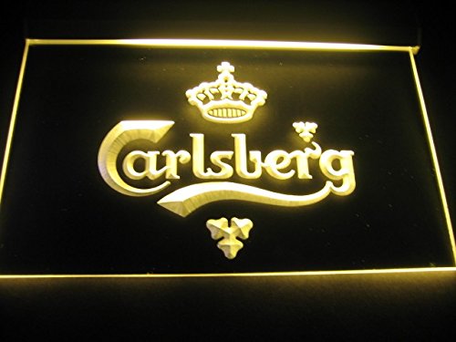 Preisvergleich Produktbild Carlsberg LED Zeichen Werbung Neonschild Gleb