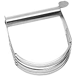 LIFKICH Teigschaber aus Robuster Metallmixer für Backteig Ergonomisches Backwerkzeug zu Reinigen zum Mischen Teig und Butter