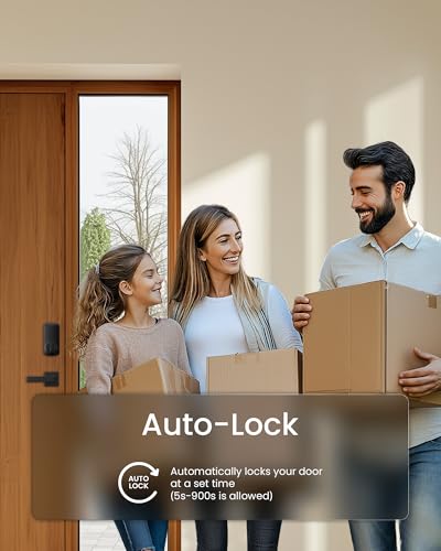 DESLOC Smart Door Lock B200, Smart Deadbolt Lock, Keyless Entry Door Lock, Fingerprint Smart Lock, Smart Locks for Front Door, App Control, Touchscreen Keypad Deadbolts,12-Month Battery, BHMA Grade3 thumbnail 7