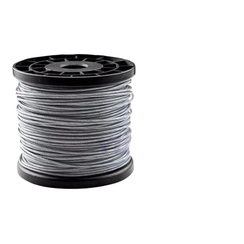 Câble inox pour corde à linge extérieure et aménagement de jardin 50m