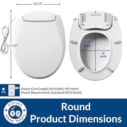 Abattant WC rond robuste Bemis Radiance blanc plastique durable - 8