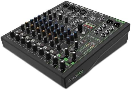 Mackie ProFX10 GO Battery-Powered 10-Channel Analog Audio Mixer W...