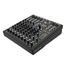 Mackie ProFX10 GO is a professional analog mixer and USB-C audio interface that can run on a rechargeable, swappable battery for up to 8 hours, so you’re always ready to mix on the GO. Connect your phone or tablet to the dedicated Bluetooth channel t...
