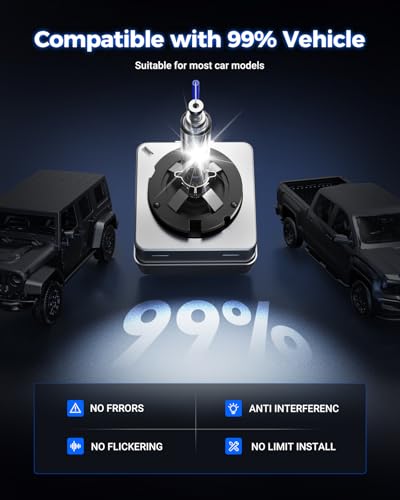 Image of Marsauto D1S HID Bulbs, 6000K Cold White 66144 66140 85140 85415 Xenon Bulb Replacement, Plug-and-Play 5 Years Lifespan, IP67 Waterproof Design, Up to 600% Brightness, Pack of 2