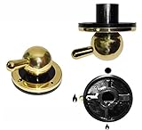 Colore NERO - ORO Ilve Manopola per piano cottura cucina forno - 1 pezzo - M2617BIS - Prodotto originale