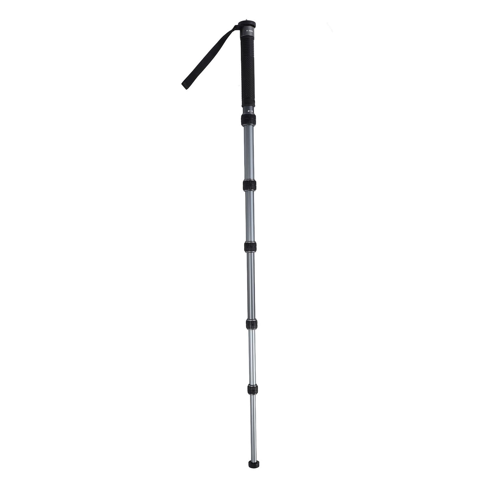 Monópodo de Cámara Extensible, Monopido de Viaje Portátil de Aluminio con Mango de Bastón y Bolsa de Transporte, Base de Soporte para Videocomplía DSLR, 6 Secciones hasta 68.5in