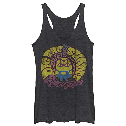despicable me sun shade - Fifth Sun womens Despicable Me Dig the Shades Women's Fast Fashion Racerback Tank Top Shirt, Black Heather, 2X US