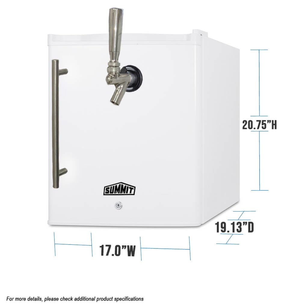 Summit 17" Mini Coffee Kegerator, Single Tap, Mini Keg, Tap Kit And 2.5 Gallon Keg Included- Ffar25l7frtpc on Fridge.com - View 2