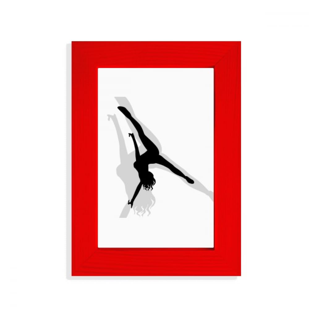 Cadre photo de danse sur pied rouge pour décoration élégante