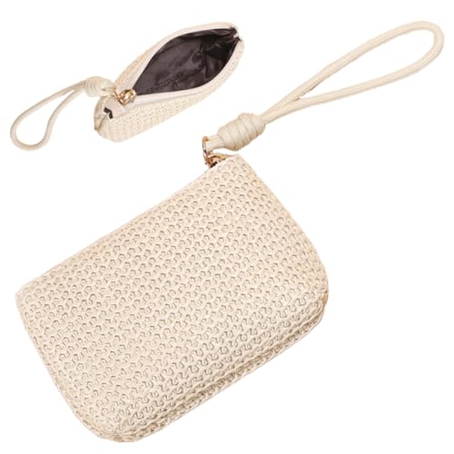 Design compatto e portatile: la borsa misura 13 cm x 3 cm x 8 cm, con una comoda cinghia a mano di 14 cm, che può essere facilmente tenuta o appesa al polso senza occupare molto spazio, sia per lo sport e il fitness che per lo shopping, non è un peso da portare.