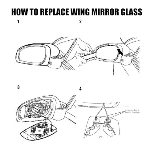 Verre de rétroviseur de recul BMW E93 E90 miroir bleu angles morts