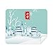 Snow Twenty Four Solar Term Pattern Cleaning Cloth Screen Cleaner 2pcs Suede Fabric