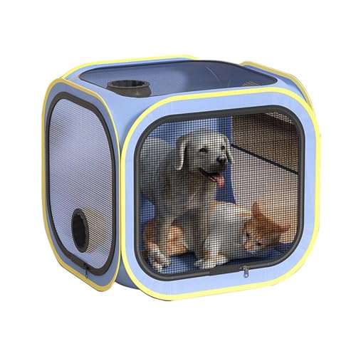 Cage de toilettage pour chats et chiens - Boîte séchage animaux domestiques