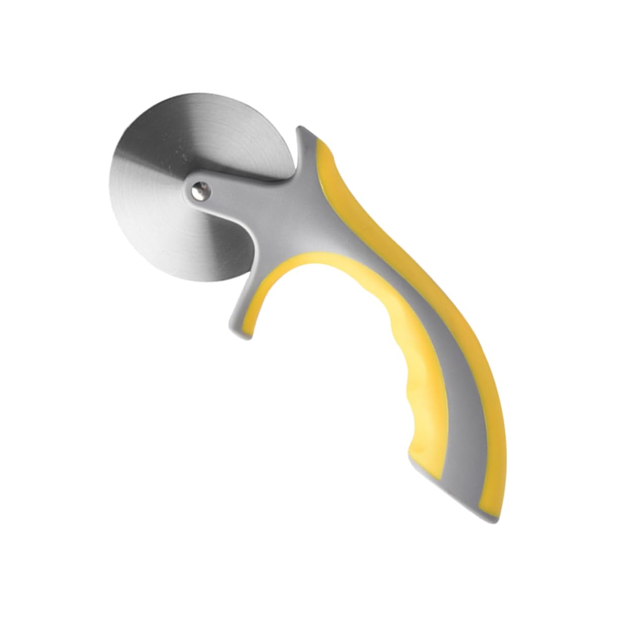 DECHOUS 1Pc Stainless Steel Pizza Cutter with Comfortable Handle Kitchen Tool for Effortless Slicing for Home Restaurants and Pizza Shops Yellow