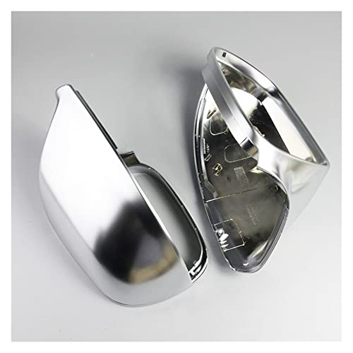 Coques de rétroviseur chrome mat finition satinée anti-reflet sans trous