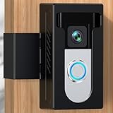 QIBOX Anti-Theft Video Doorbell Mount Compatible with Ring/Blink Wireless Video Doorbell, Renter Friendly Camera Mount, No Drill & Adjustable Doorbell Holder Bracket Accessories