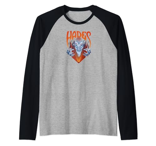 T-shirt Hercules Hades Disney style raglan vintage de baseball pour adulte fan de pop culture