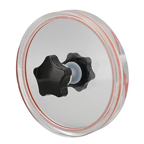 Vikye Transparent Cleaning Protective Clamp for Records (Red)