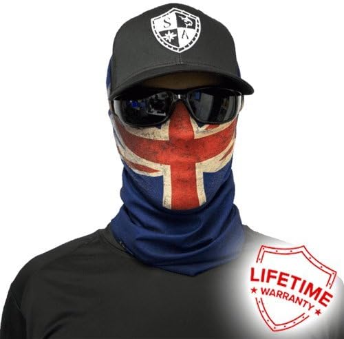 SA Fishing Face Shields * * 40 + Designs to Choose From * * Quality Multifunctional Headwear Bandana Scarf Neck Scarf Fabric & SPF 40 Face Masks by SA Company, New Zealand