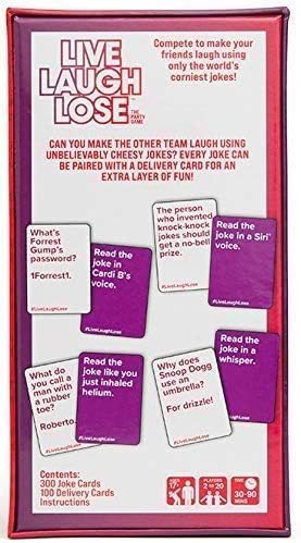 Image of Live Laugh Lose Card Game | Funny Party for Friends & Family | Hilarious Joke Challenge Game for Nights, Parties & Gifts