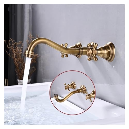 Robinet de salle de bain en laiton mitigeur vintage