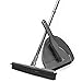 Hund und günstig Kaufen-Peggy Perfect Gummibesen Rubber Broom Set. Teleskopbesen mit Abzieher & Kehrgarnitur. Haarentfernung, Tier-, Hunde-, Katzenhaare. Bodenbürste zur Reinigung von Teppichen und sämtlichen Bodenbeläge.