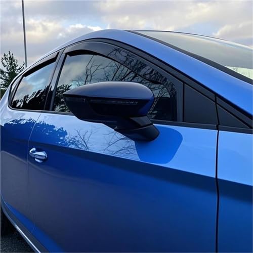 Déflecteur vitre latérale haut de gamme Seat Leon Mk2 ajustement précis 4pc